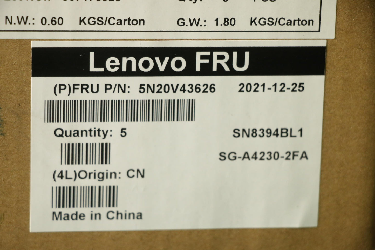 Lenovo Nb_Kyb Cmsk-Cs20Sv-Blltnfra - 5N20V43626