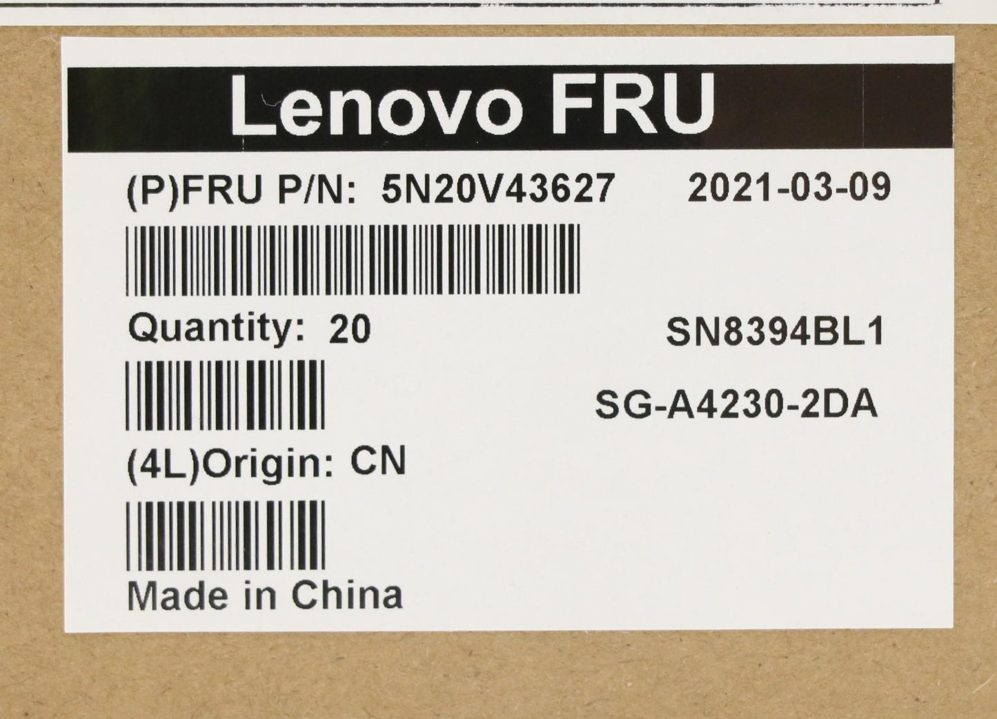 Lenovo Nb_Kyb Cmsk-Cs20Sv-Blltnger - 5N20V43627