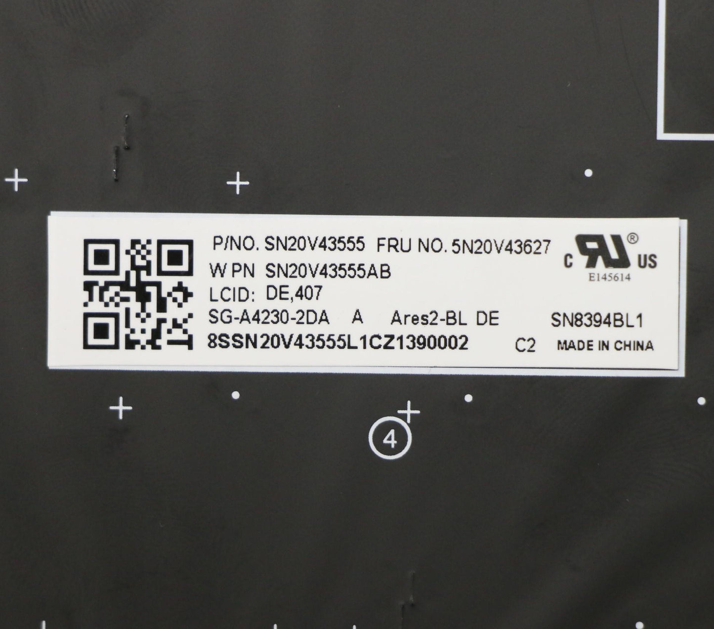 Lenovo Nb_Kyb Cmsk-Cs20Sv-Blltnger - 5N20V43627