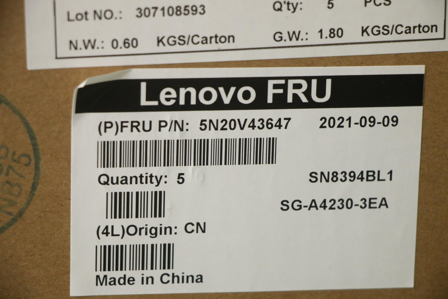 Lenovo Nb_Kyb Cmsk-Cs20Sv-Blltnind En - 5N20V43647
