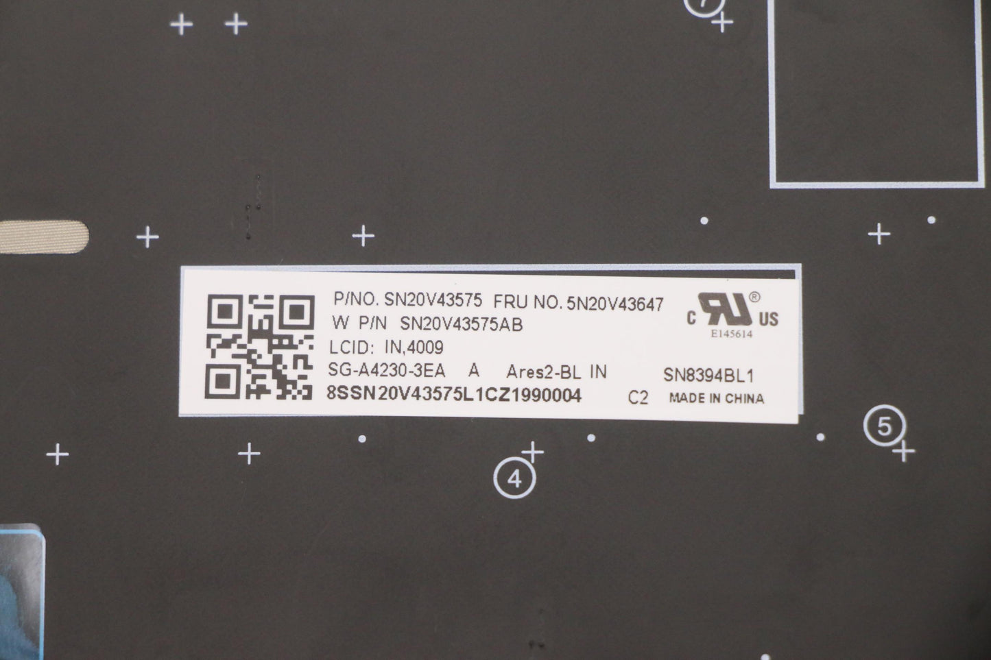 Lenovo Nb_Kyb Cmsk-Cs20Sv-Blltnind En - 5N20V43647