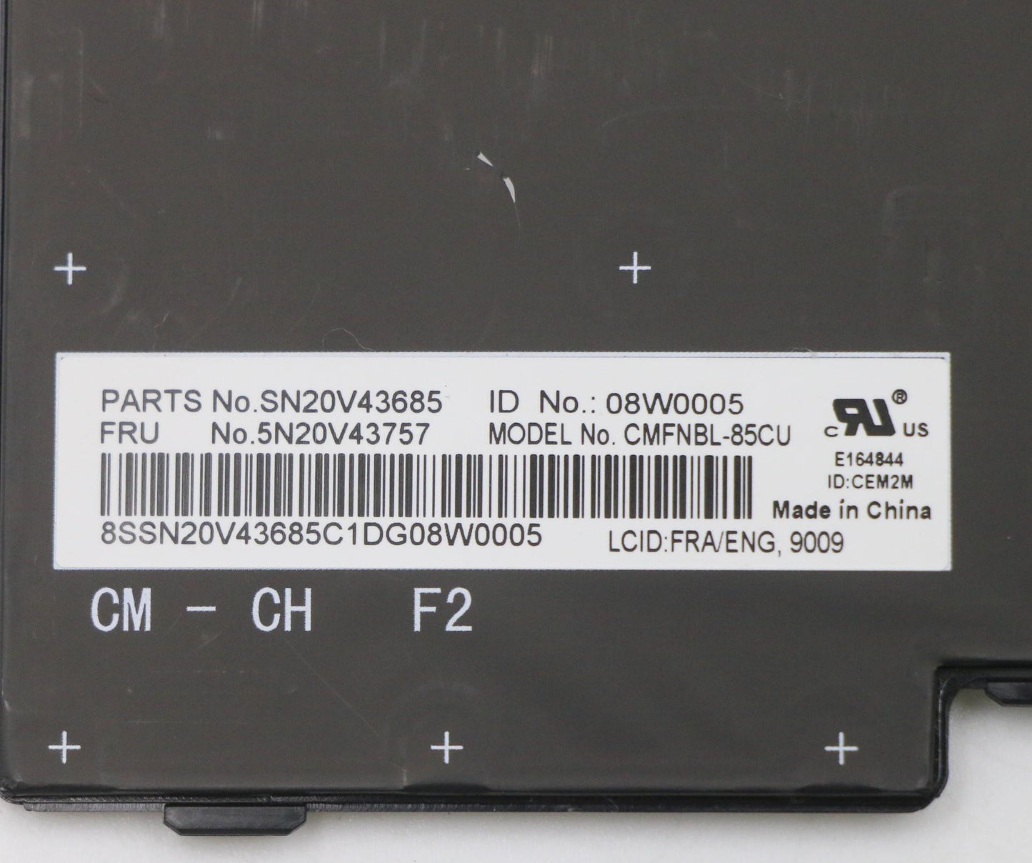 Lenovo Cmfl-Cs20,Bk-Nbl,Chy,Fra/Eng - 5N20V43757