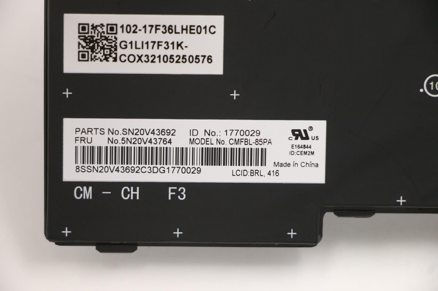Lenovo Cmfl-Cs20,Bk-Bl,Chy,Brl - 5N20V43764