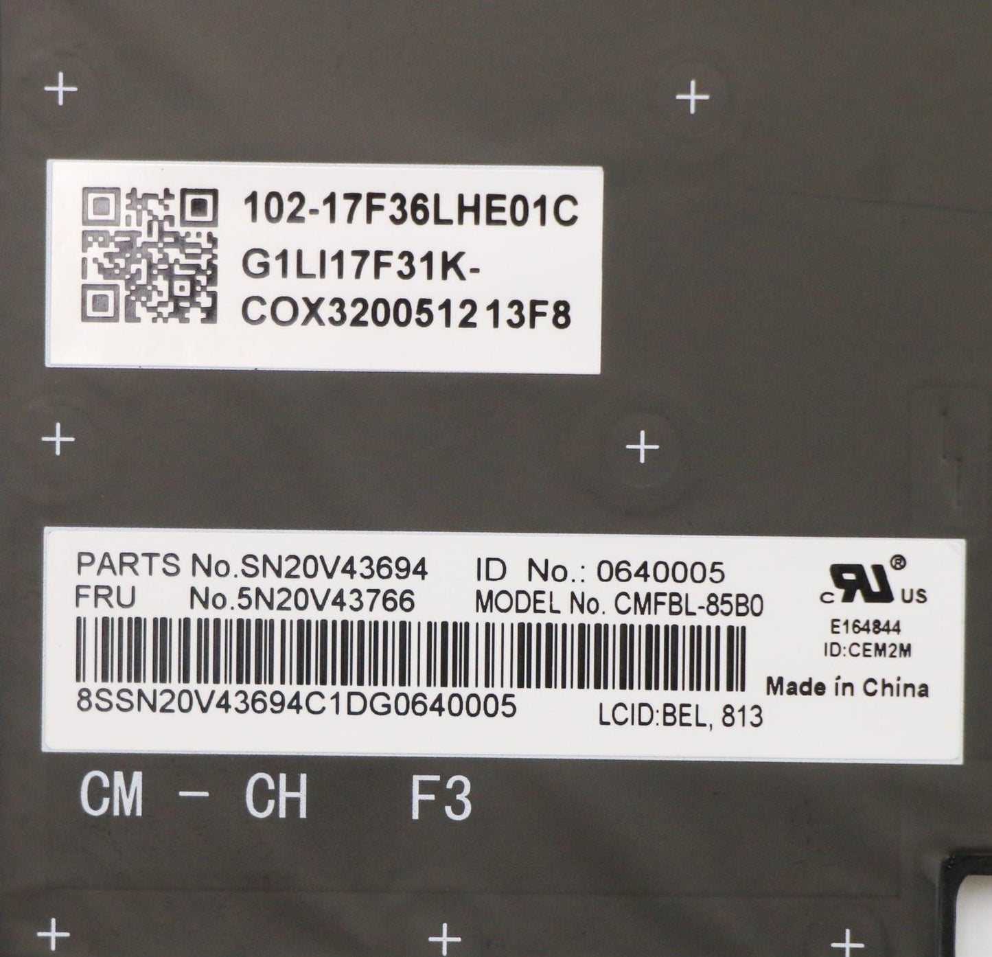 Lenovo Cmfl-Cs20,Bk-Bl,Chy,Bel - 5N20V43766