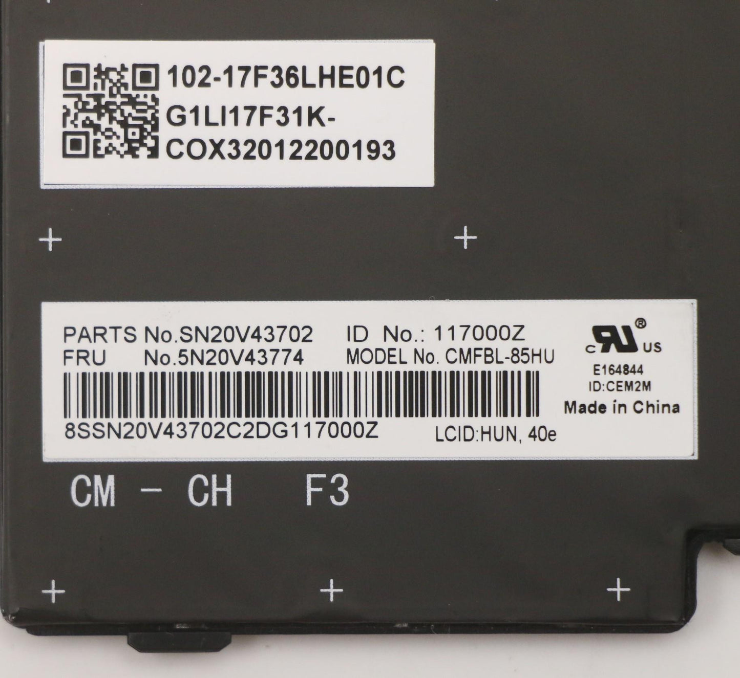 Lenovo Cmfl-Cs20,Bk-Bl,Chy,Hun - 5N20V43774