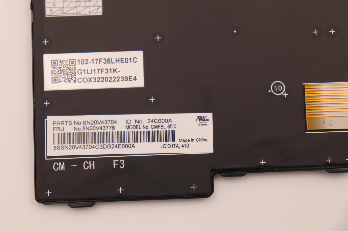 Lenovo Cmfl-Cs20,Bk-Bl,Chy,Ita - 5N20V43776