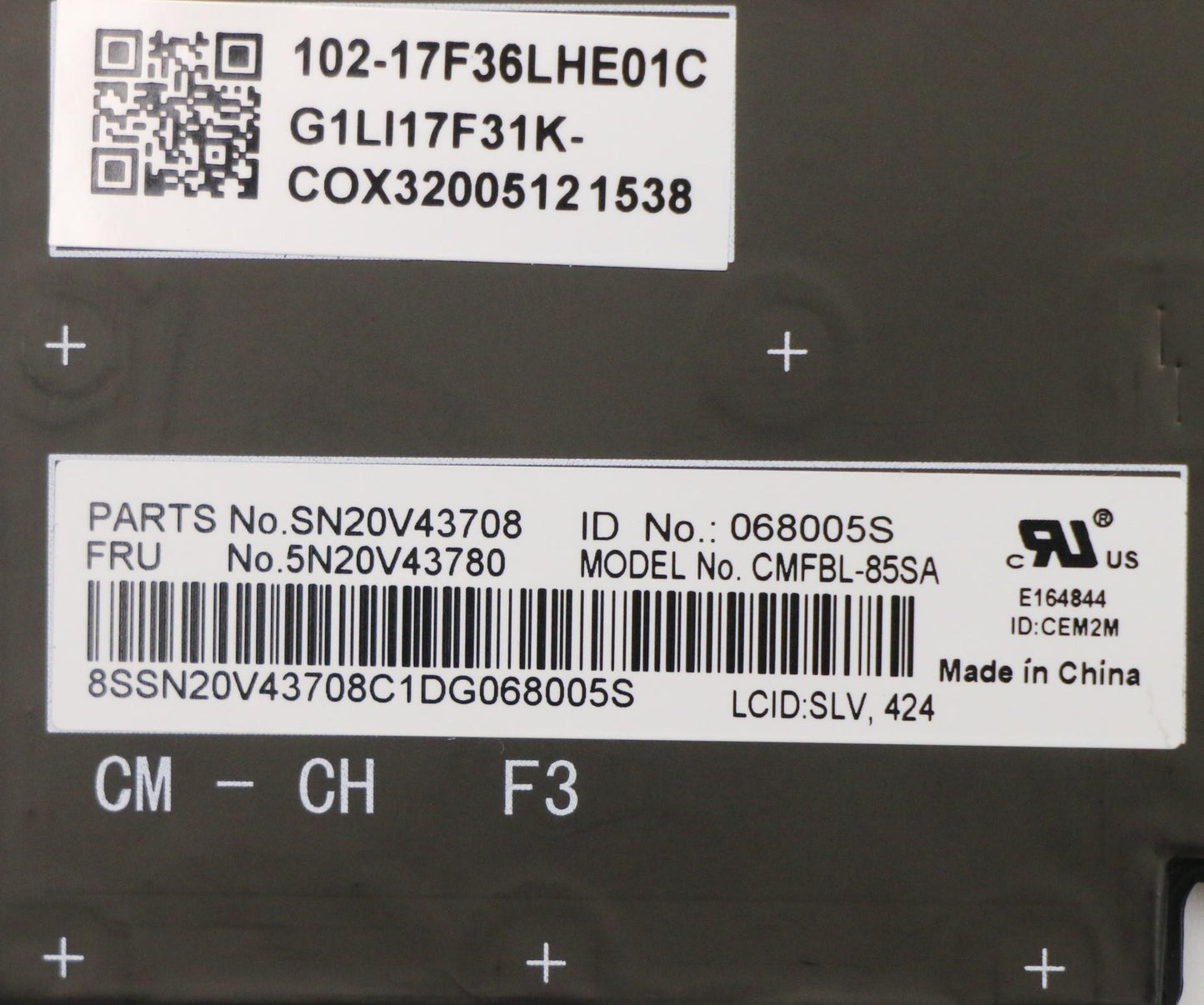Lenovo Cmfl-Cs20,Bk-Bl,Chy,Slv - 5N20V43780
