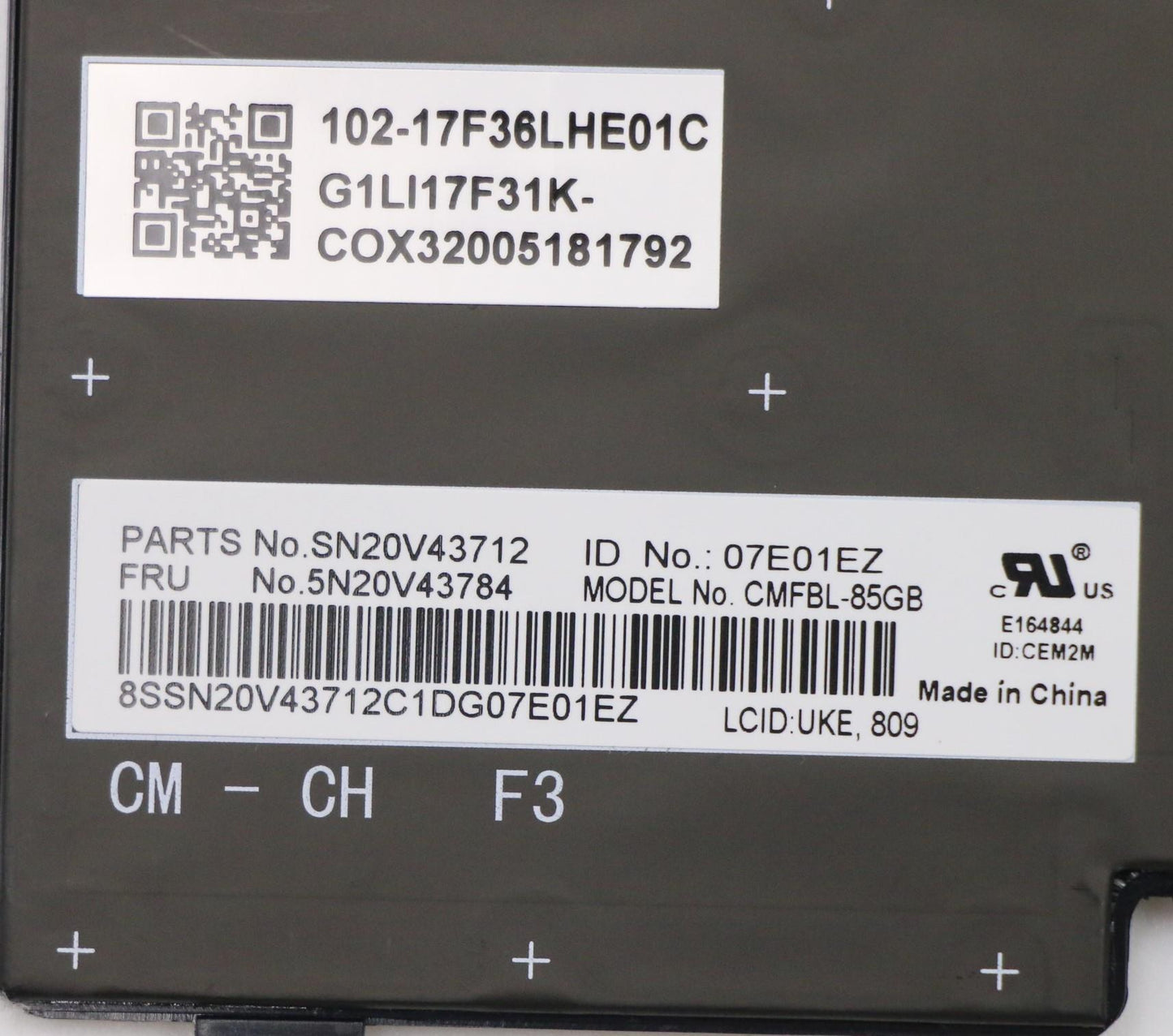 Lenovo Cmfl-Cs20,Bk-Bl,Chy,Uke - 5N20V43784