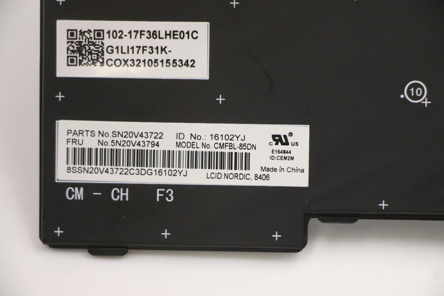 Lenovo Cmfl-Cs20,Bk-Bl,Chy,Nordic - 5N20V43794