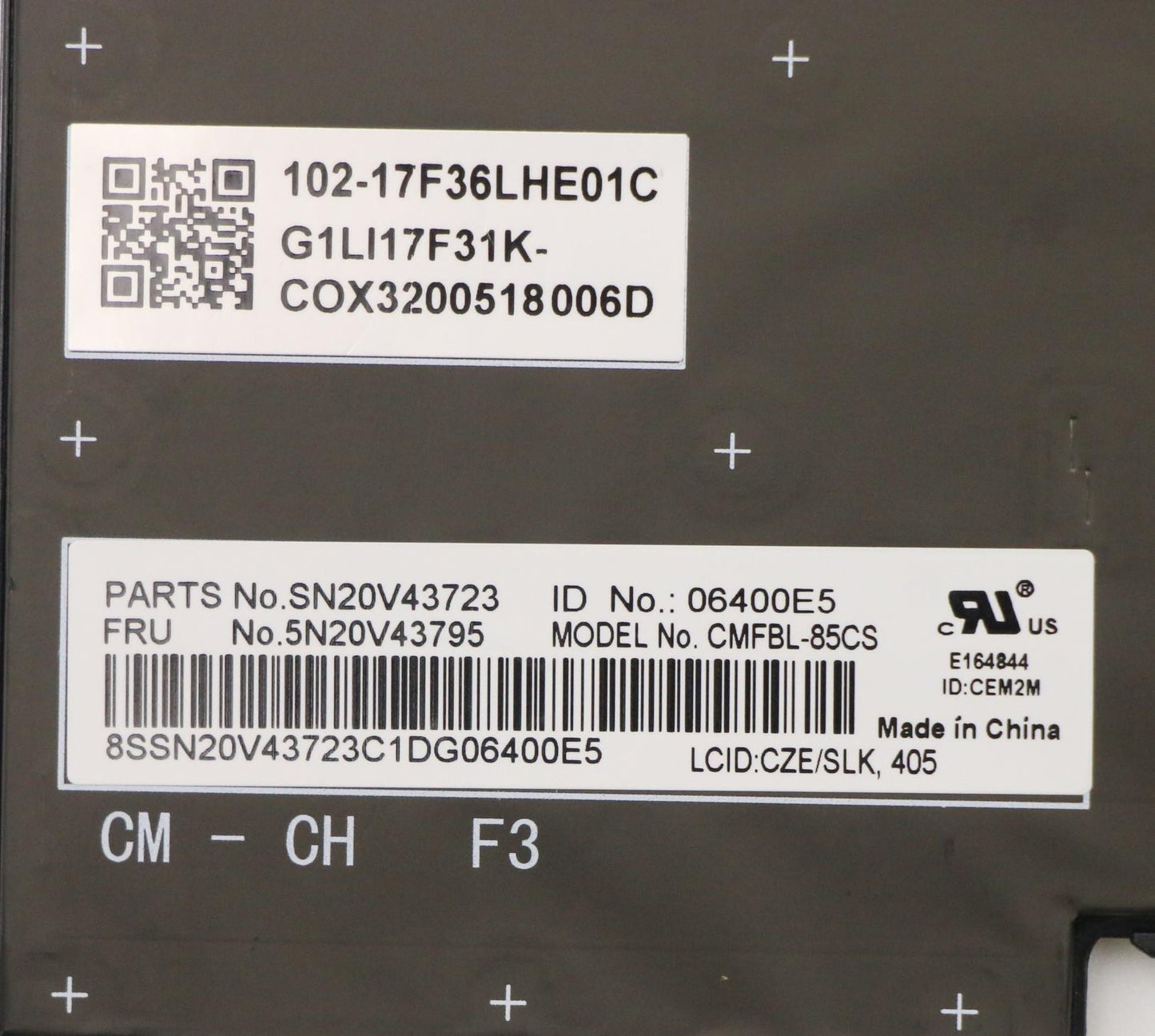 Lenovo Cmfl-Cs20,Bk-Bl,Chy,Cze/Slk - 5N20V43795