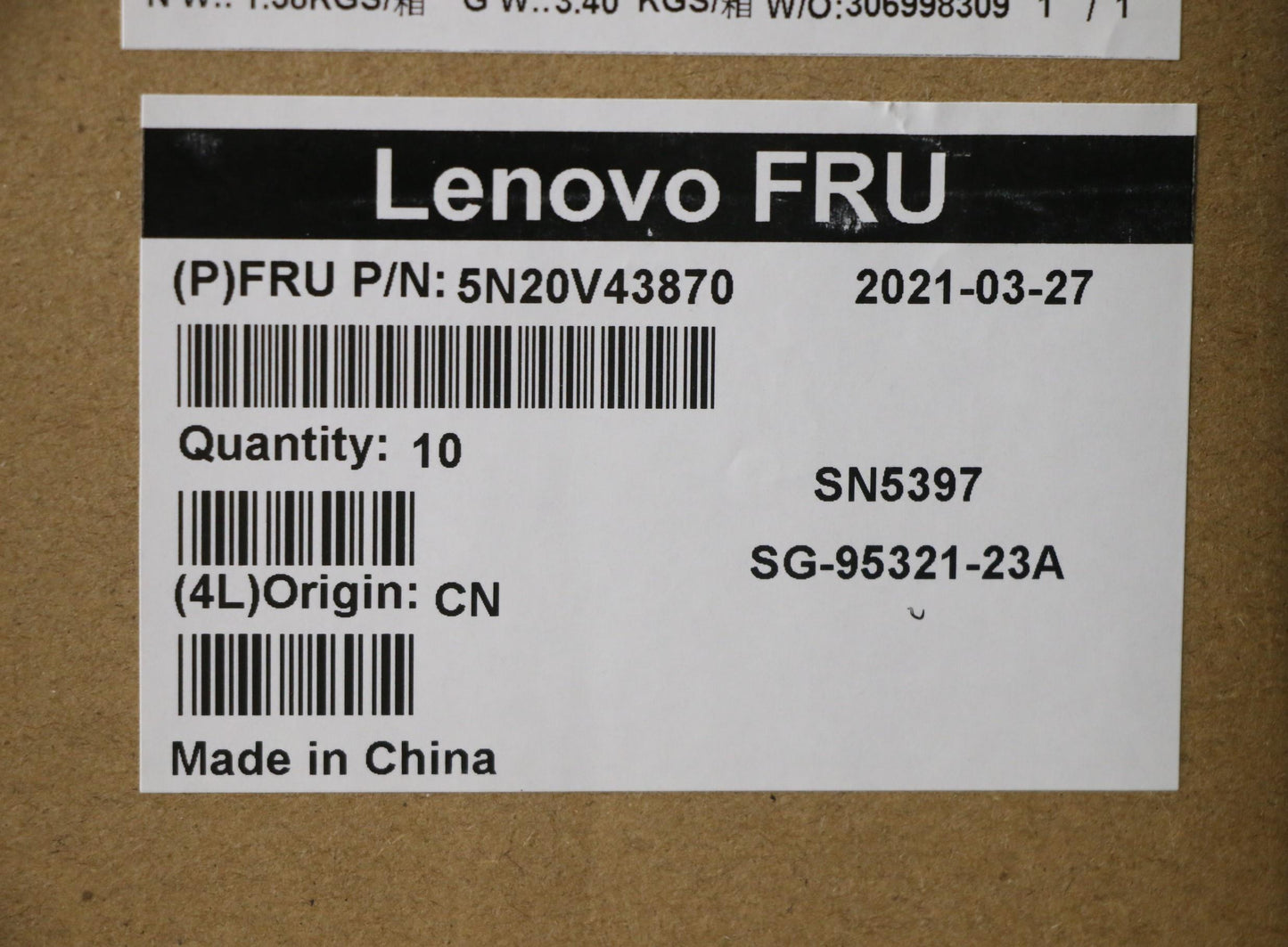 Lenovo Cmfl-Cs20,Bk-Nbl,Ltn,058 Fra - 5N20V43870