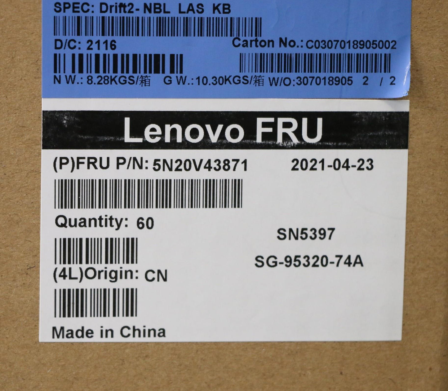 Lenovo Cmfl-Cs20,Bk-Nbl,Ltn,La Spa - 5N20V43871
