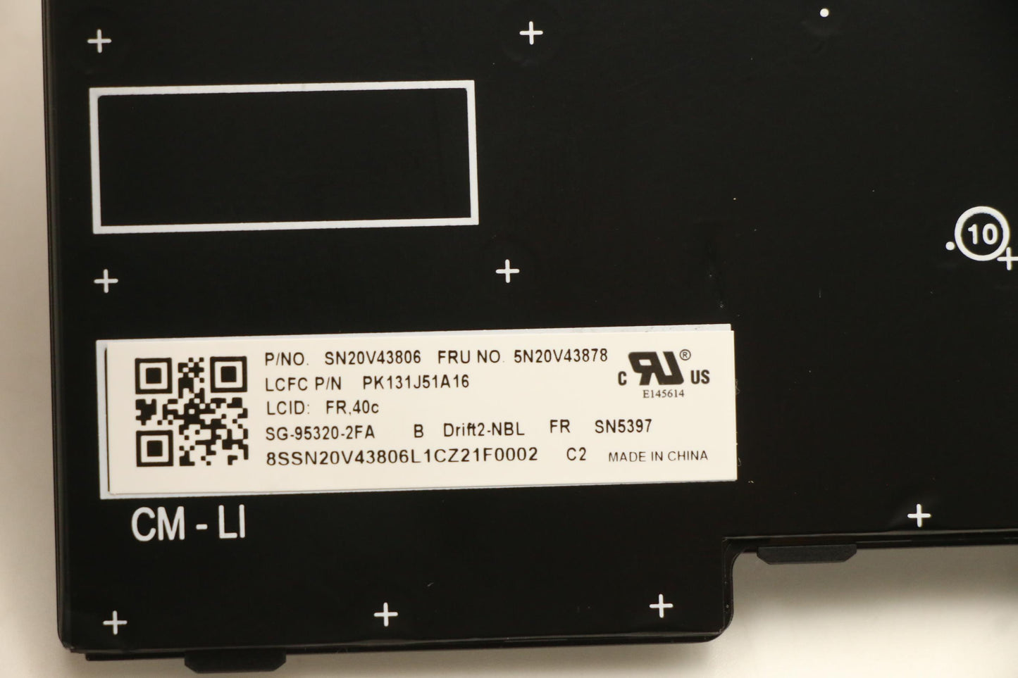 Lenovo Cmfl-Cs20,Bk-Nbl,Ltn,Fra - 5N20V43878