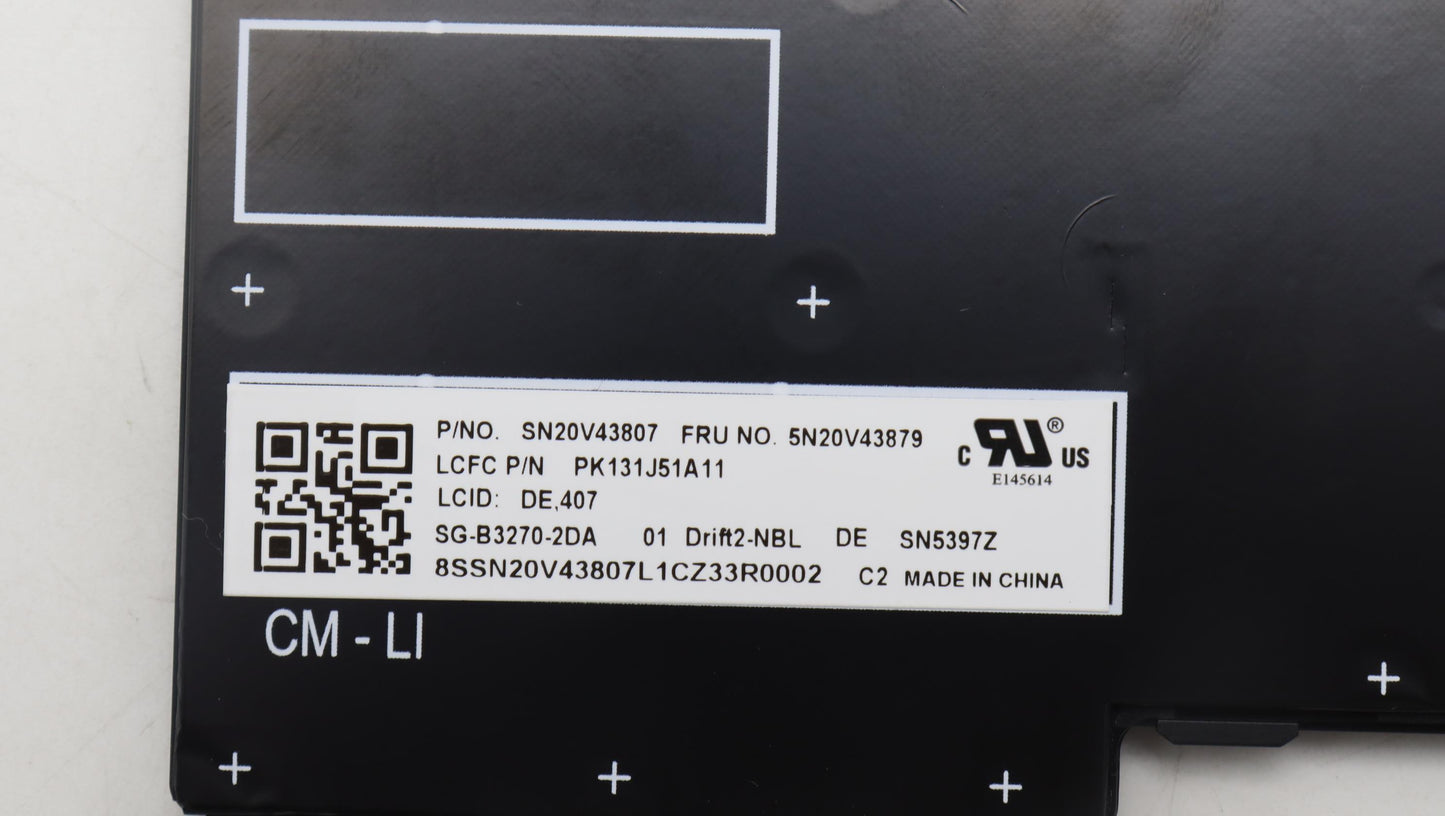 Lenovo Cmfl-Cs20,Bk-Nbl,Ltn,Ger - 5N20V43879