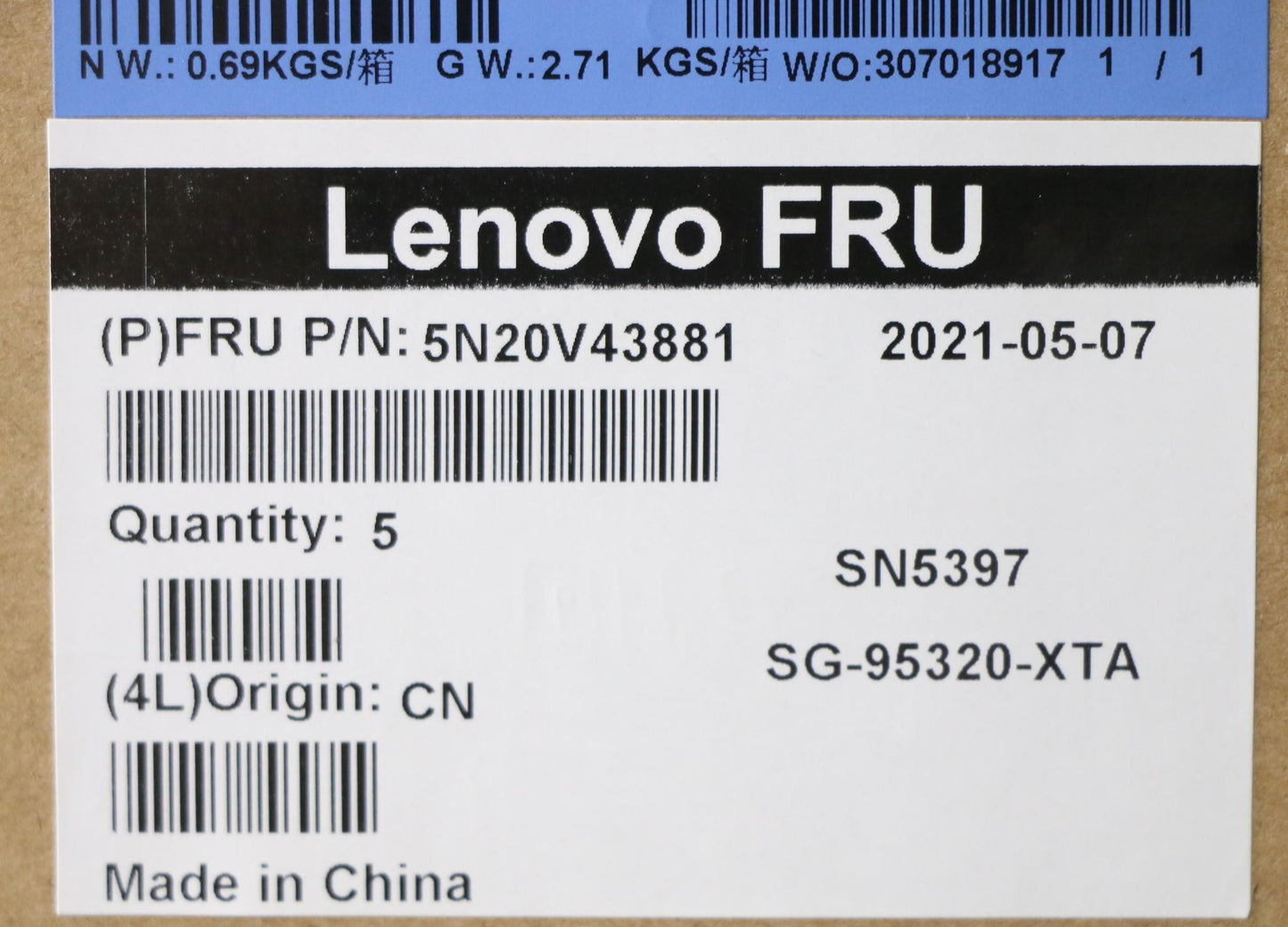 Lenovo Cmfl-Cs20,Bk-Nbl,Ltn,Hbw - 5N20V43881
