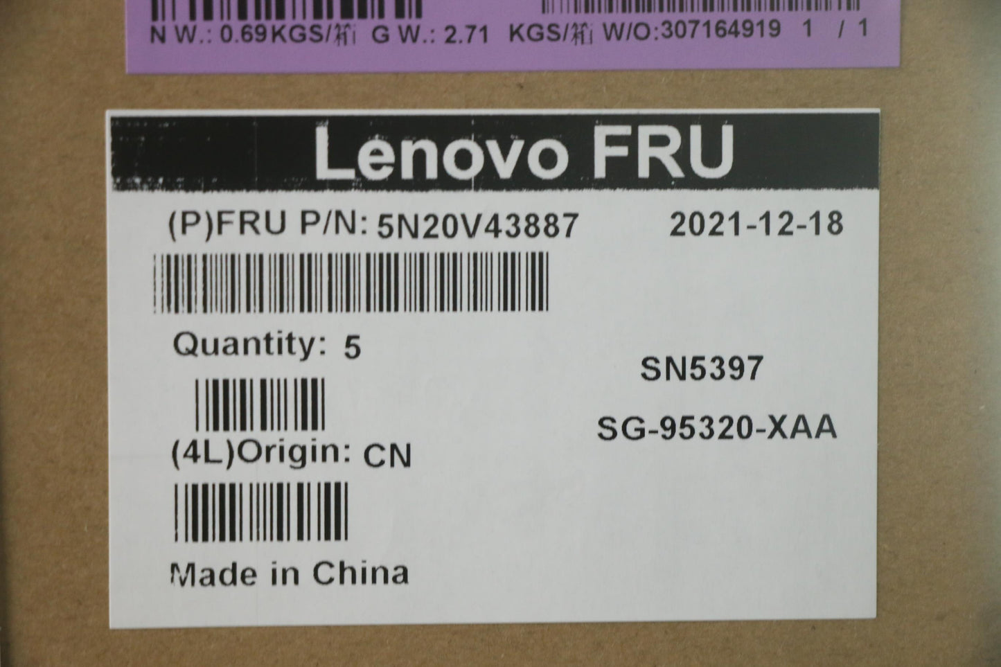 Lenovo Cmfl-Cs20,Bk-Nbl,Ltn,Rus - 5N20V43887