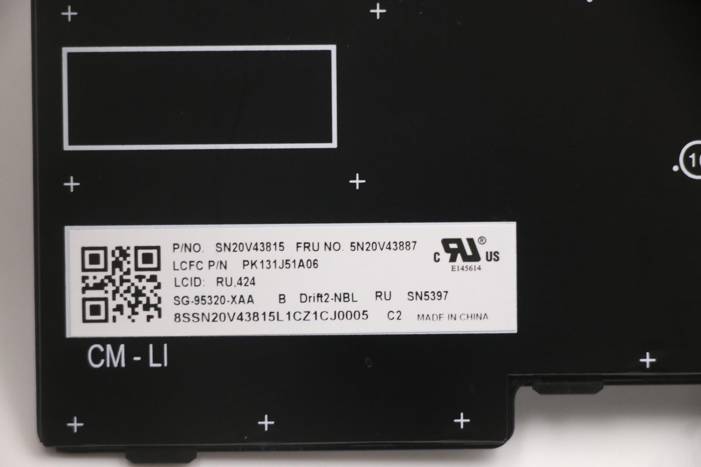 Lenovo Cmfl-Cs20,Bk-Nbl,Ltn,Rus - 5N20V43887