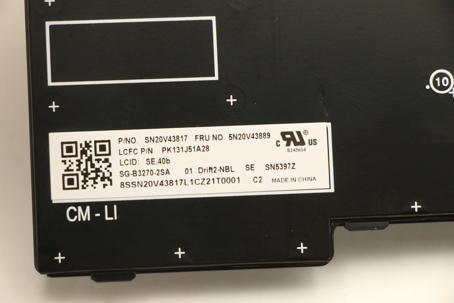 Lenovo Cmfl-Cs20,Bk-Nbl,Ltn,Swe/Fin - 5N20V43889