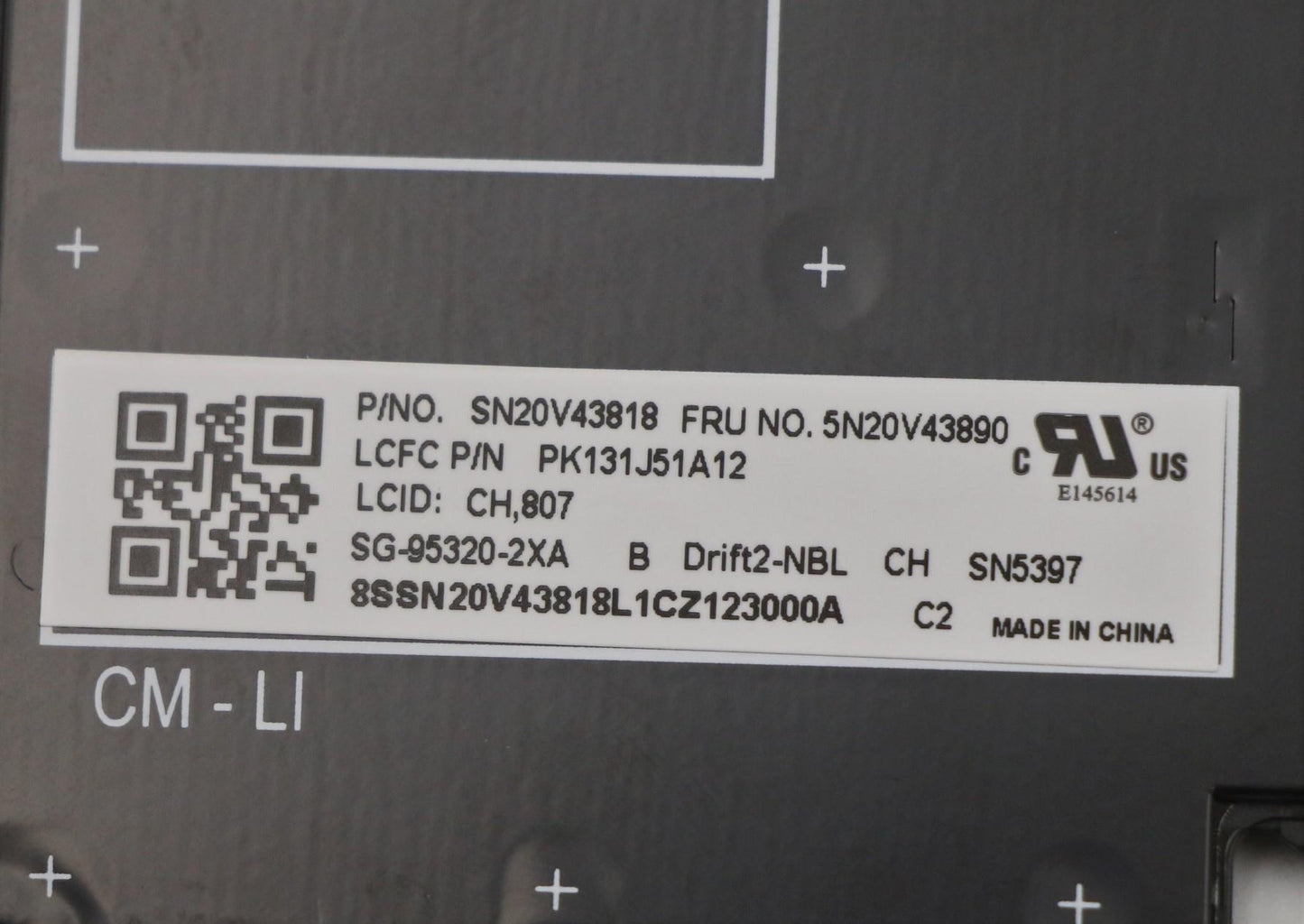 Lenovo Cmfl-Cs20,Bk-Nbl,Ltn,Sws - 5N20V43890
