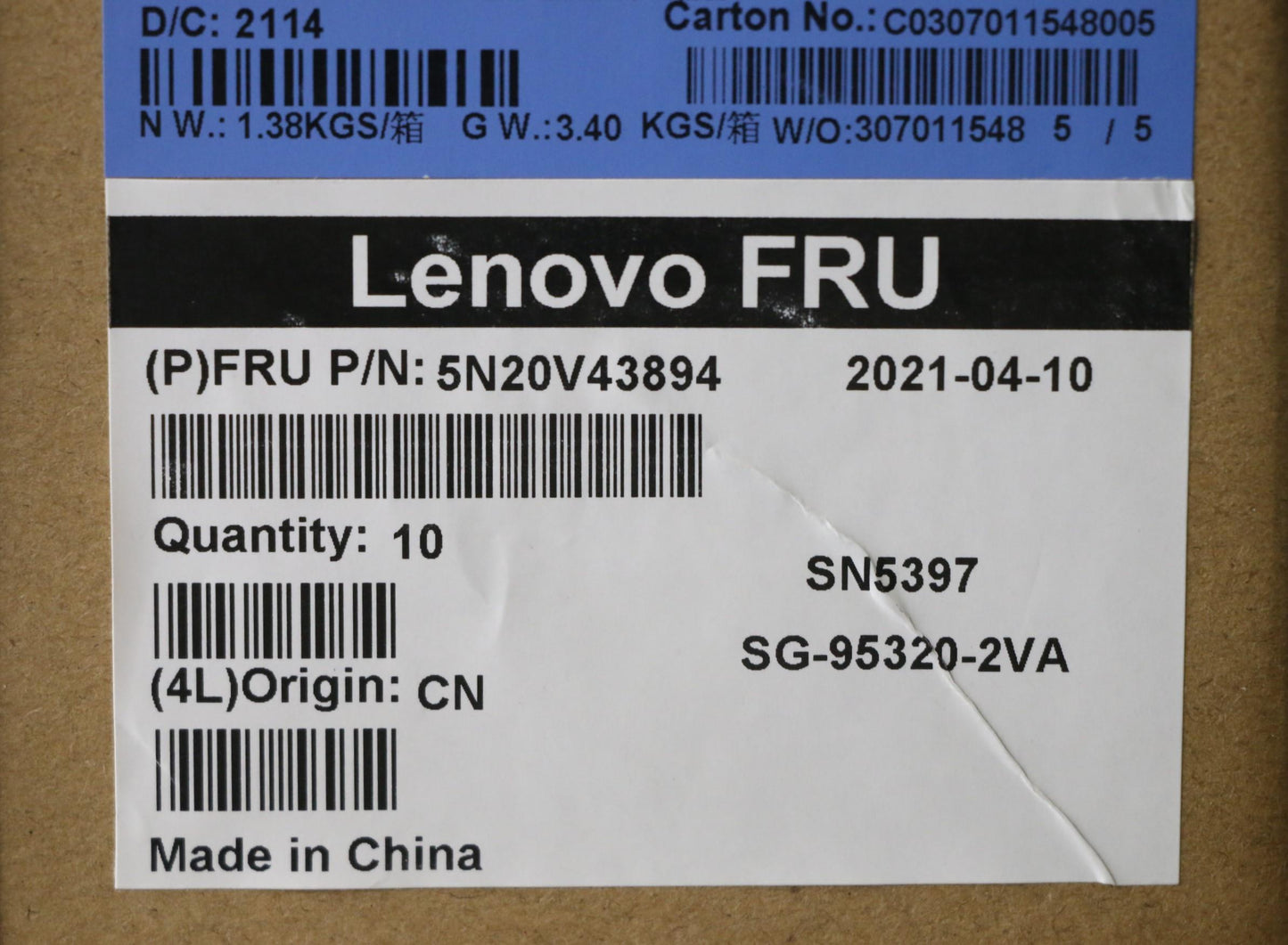 Lenovo Cmfl-Cs20,Bk-Nbl,Ltn,Jpn - 5N20V43894
