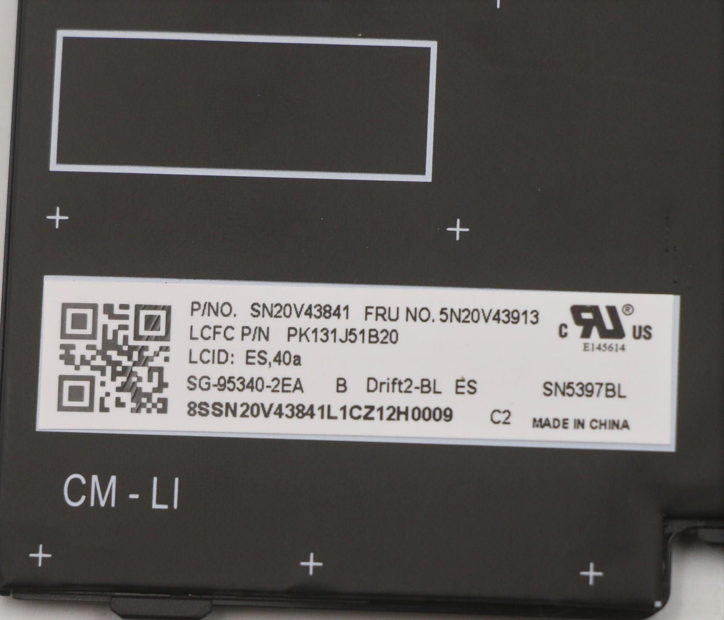 Lenovo Cmfl-Cs20,Bk-Bl,Ltn,Spa - 5N20V43913