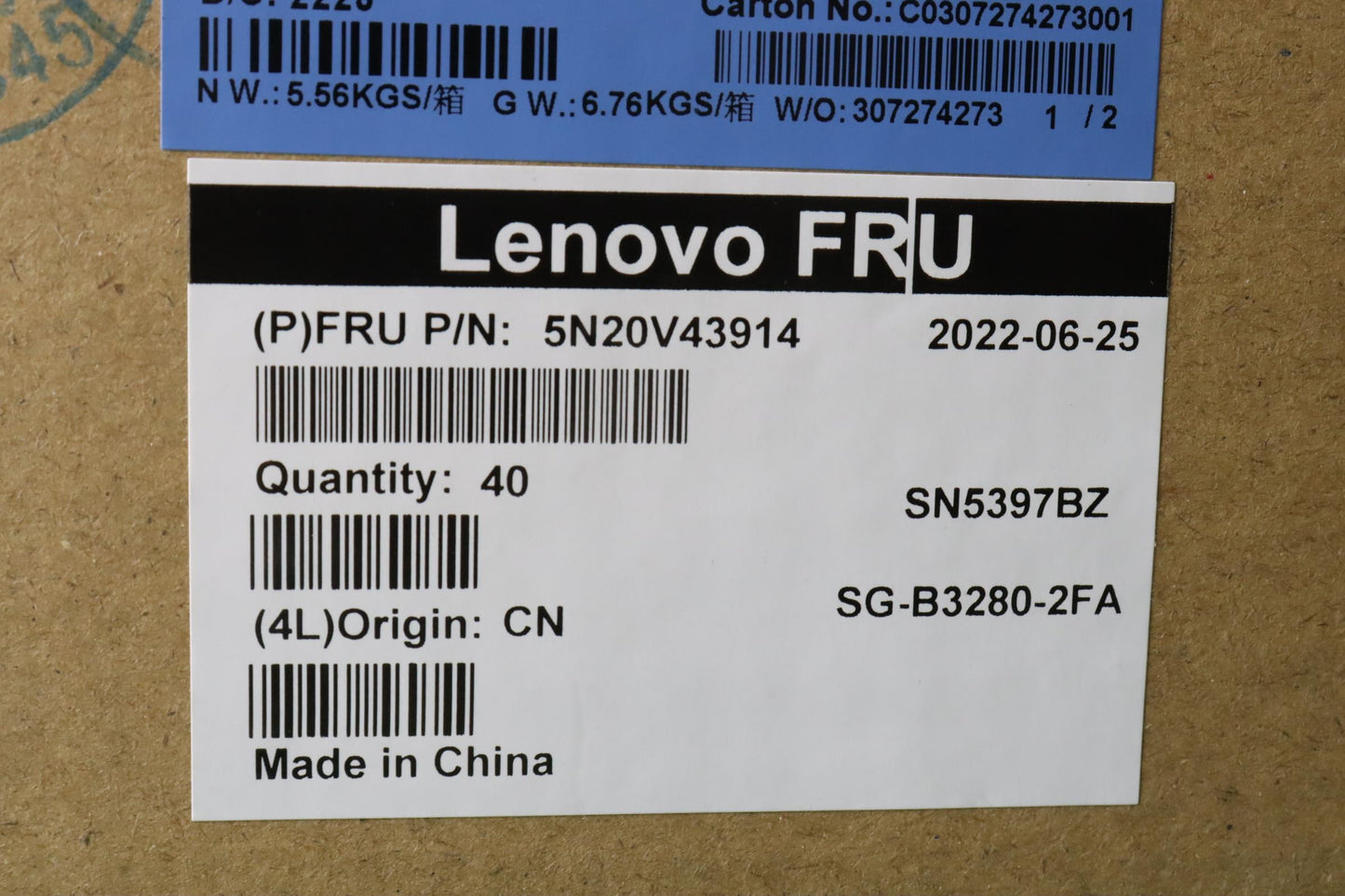 Lenovo Cmfl-Cs20,Bk-Bl,Ltn,Fra - 5N20V43914