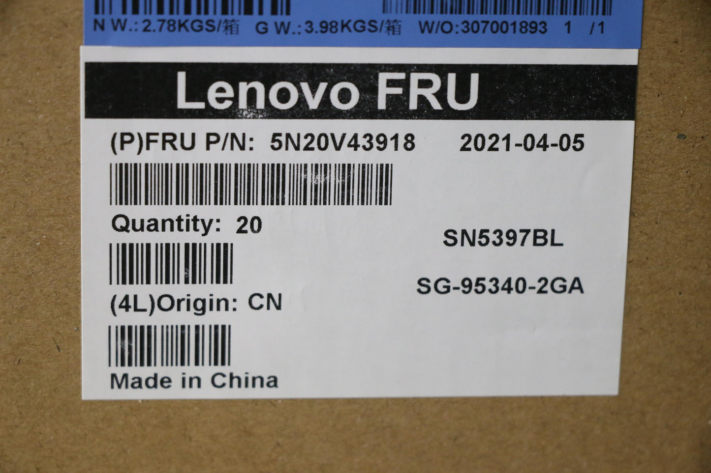 Lenovo Cmfl-Cs20,Bk-Bl,Ltn,Hun - 5N20V43918