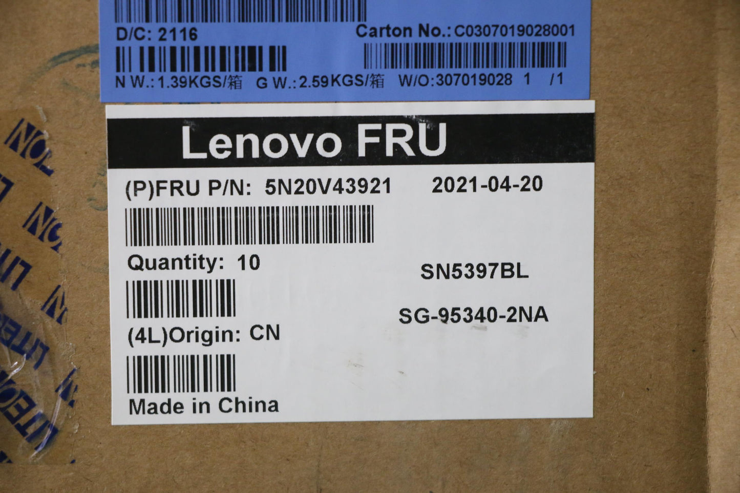 Lenovo Cmfl-Cs20,Bk-Bl,Ltn,Nor - 5N20V43921
