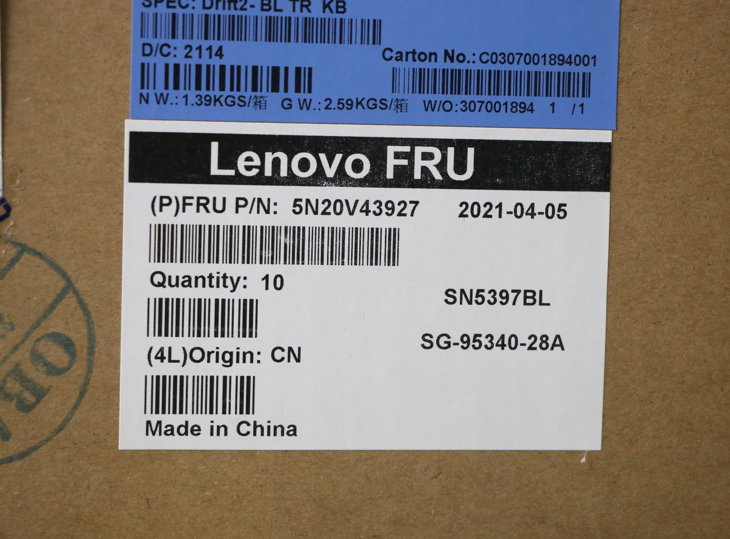 Lenovo Cmfl-Cs20,Bk-Bl,Ltn,Tur - 5N20V43927
