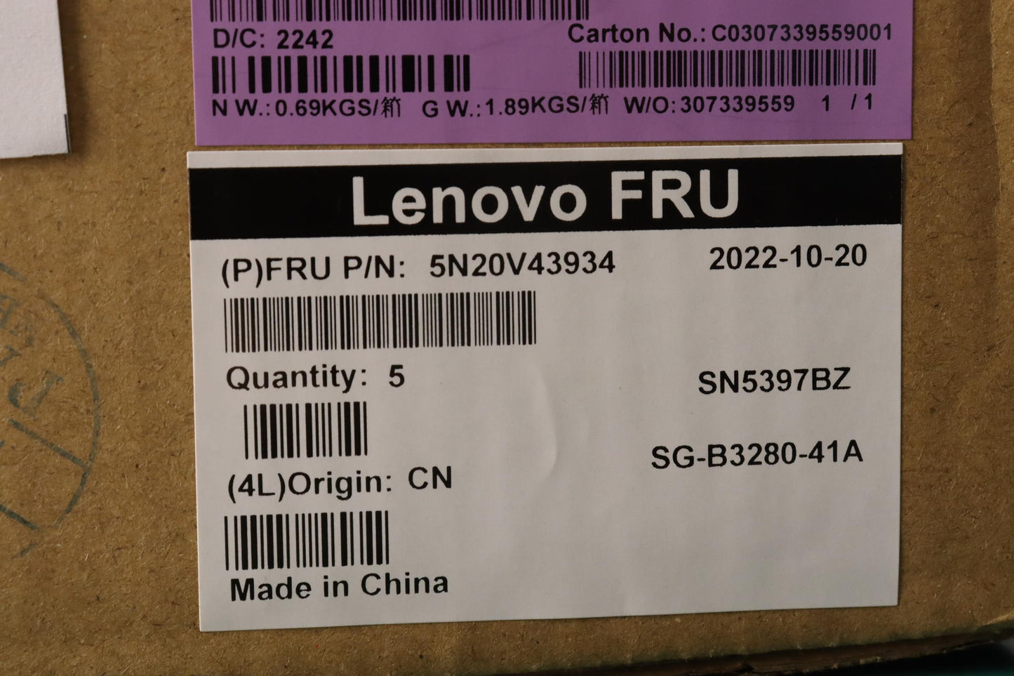 Lenovo Cmfl-Cs20,Bk-Bl,Ltn,Tur F - 5N20V43934
