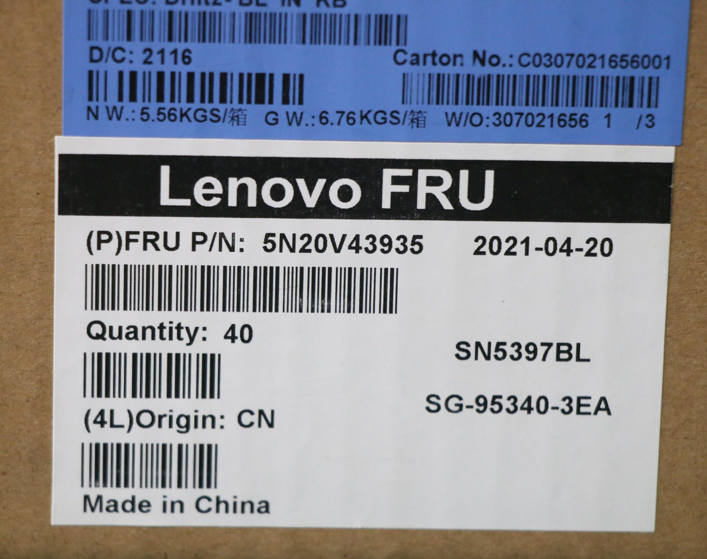 Lenovo Cmfl-Cs20,Bk-Bl,Ltn,Ind Eng - 5N20V43935