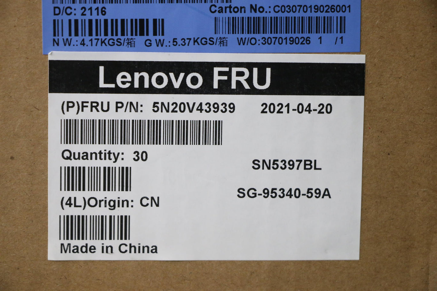 Lenovo Cmfl-Cs20,Bk-Bl,Ltn,Cze/Slk - 5N20V43939