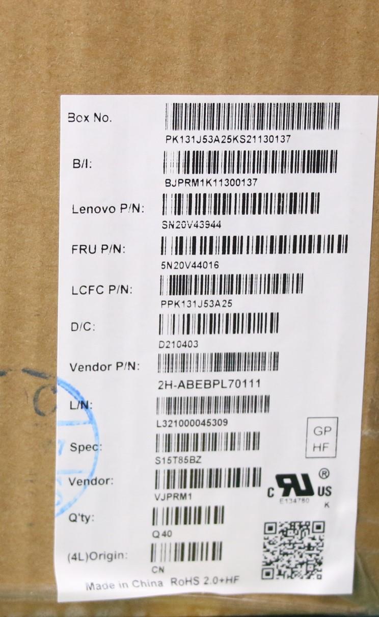 Lenovo Cmfl-Cs20,Bk-Nbl,Pmx,Brl - 5N20V44016