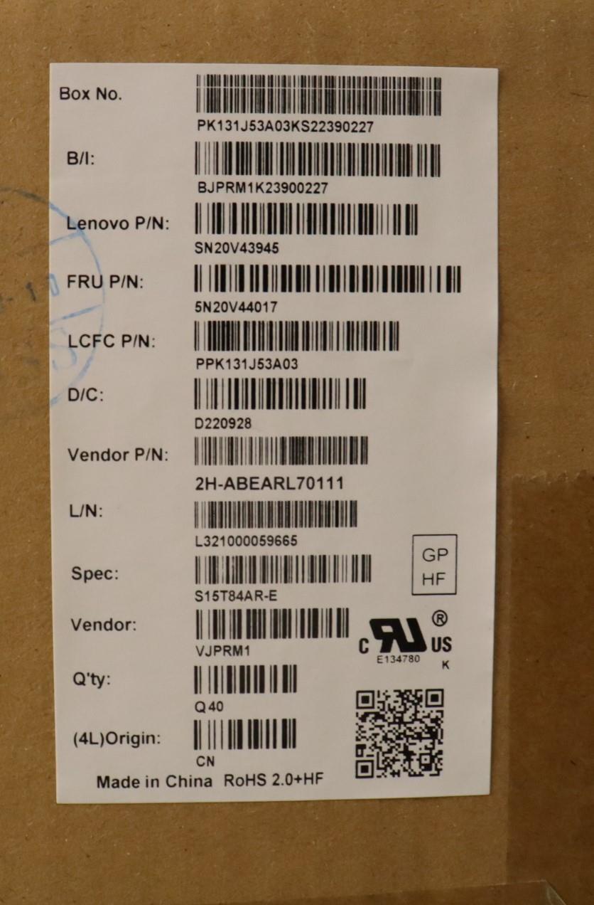 Lenovo Cmfl-Cs20,Bk-Nbl,Pmx,Ara - 5N20V44017