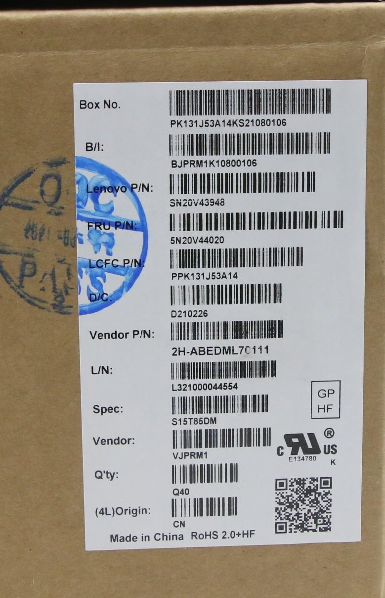 Lenovo Cmfl-Cs20,Bk-Nbl,Pmx,Den - 5N20V44020