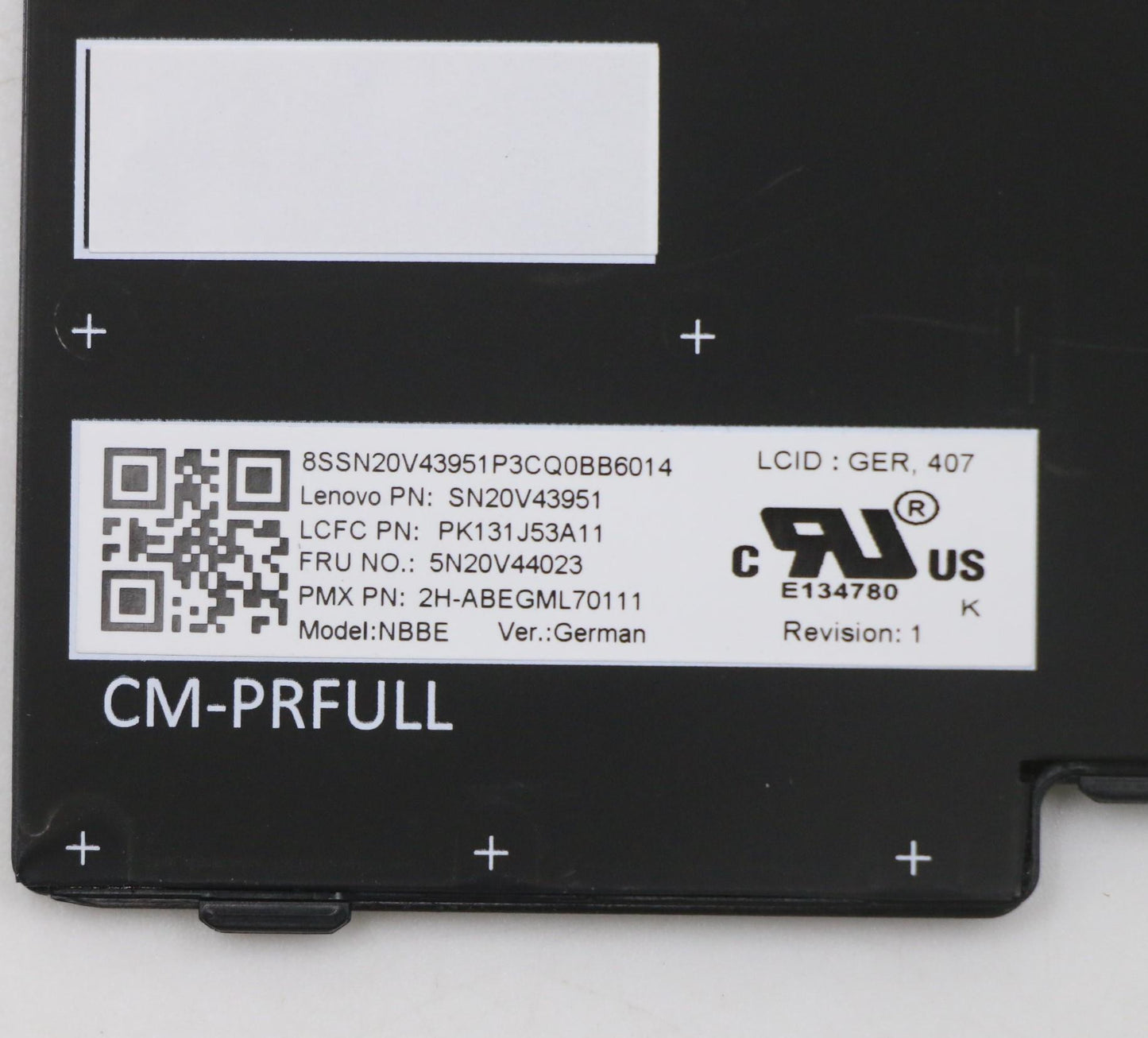 Lenovo Cmfl-Cs20,Bk-Nbl,Pmx,Ger - 5N20V44023