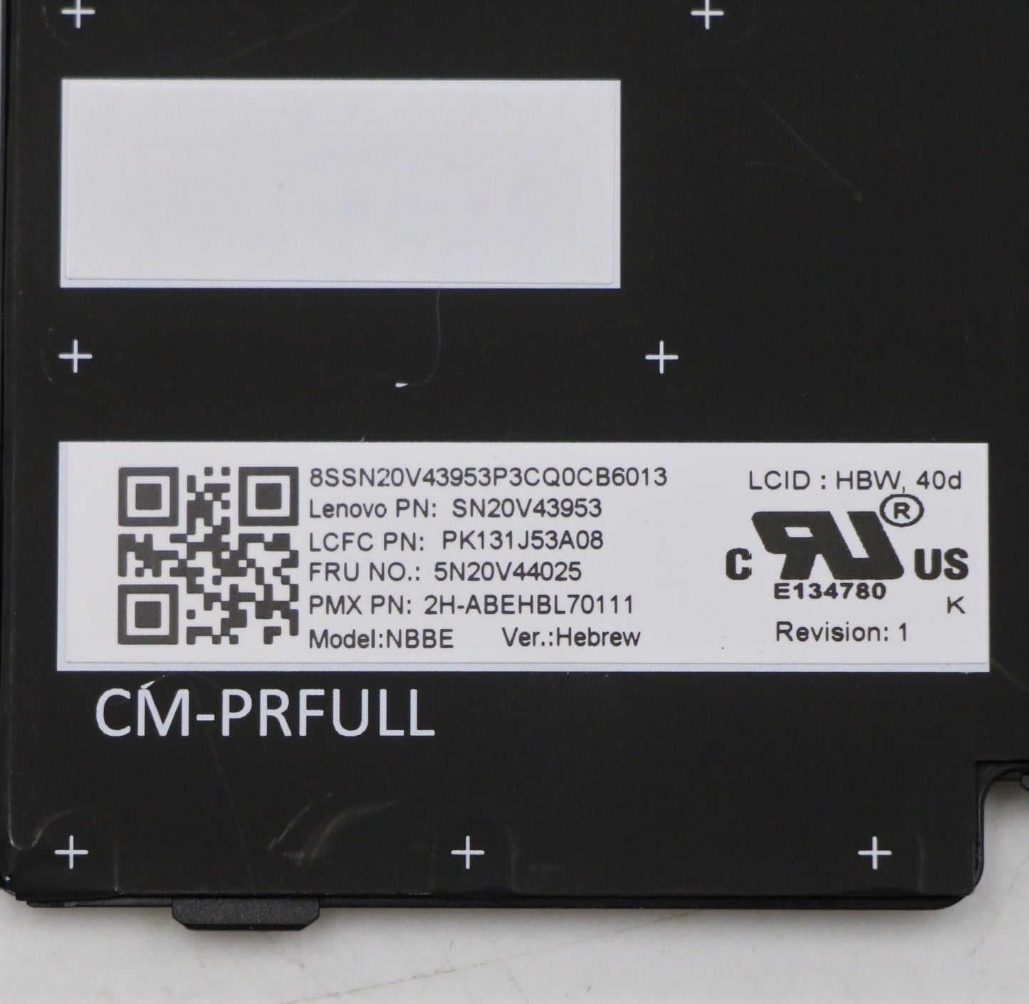 Lenovo Cmfl-Cs20,Bk-Nbl,Pmx,Hbw - 5N20V44025