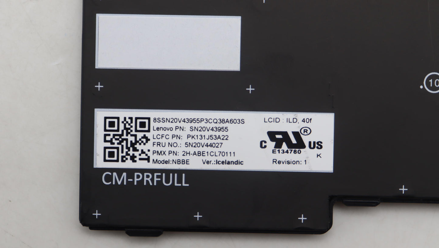 Lenovo Cmfl-Cs20,Bk-Nbl,Pmx,Ild - 5N20V44027