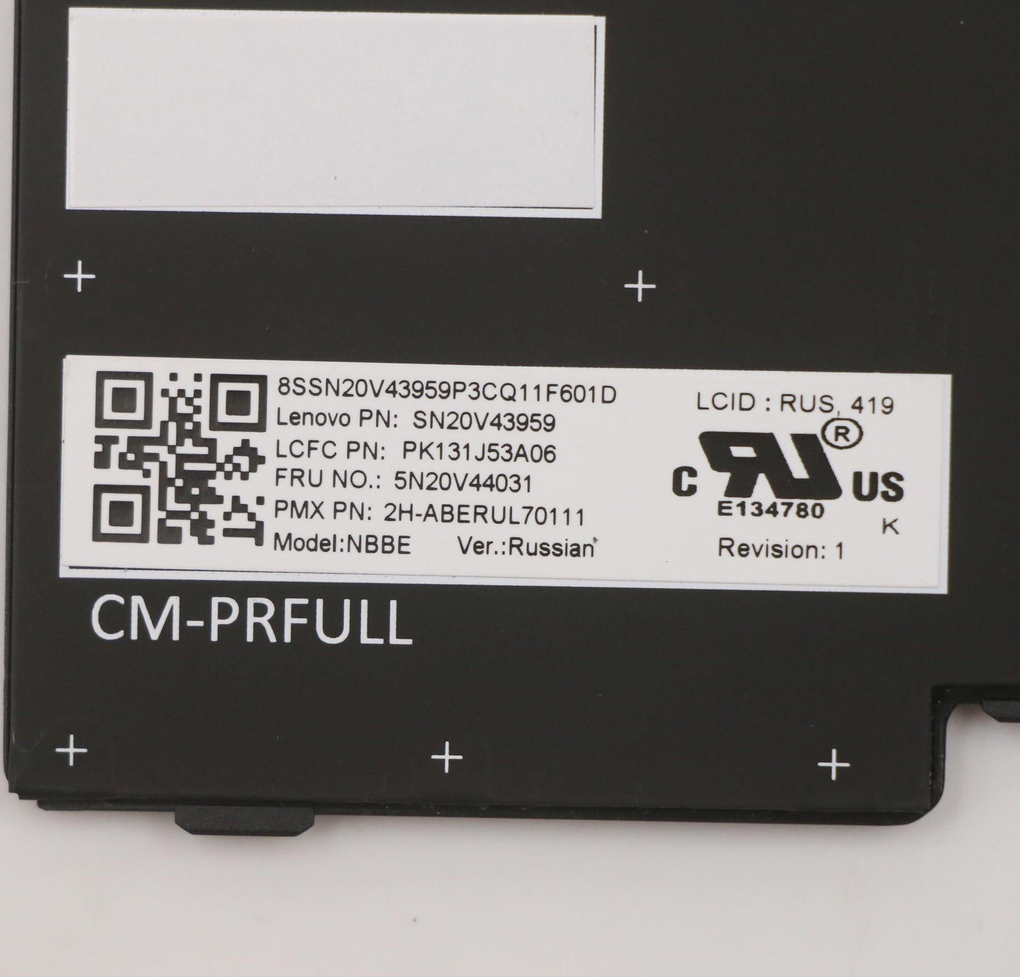 Lenovo Cmfl-Cs20,Bk-Nbl,Pmx,Rus - 5N20V44031
