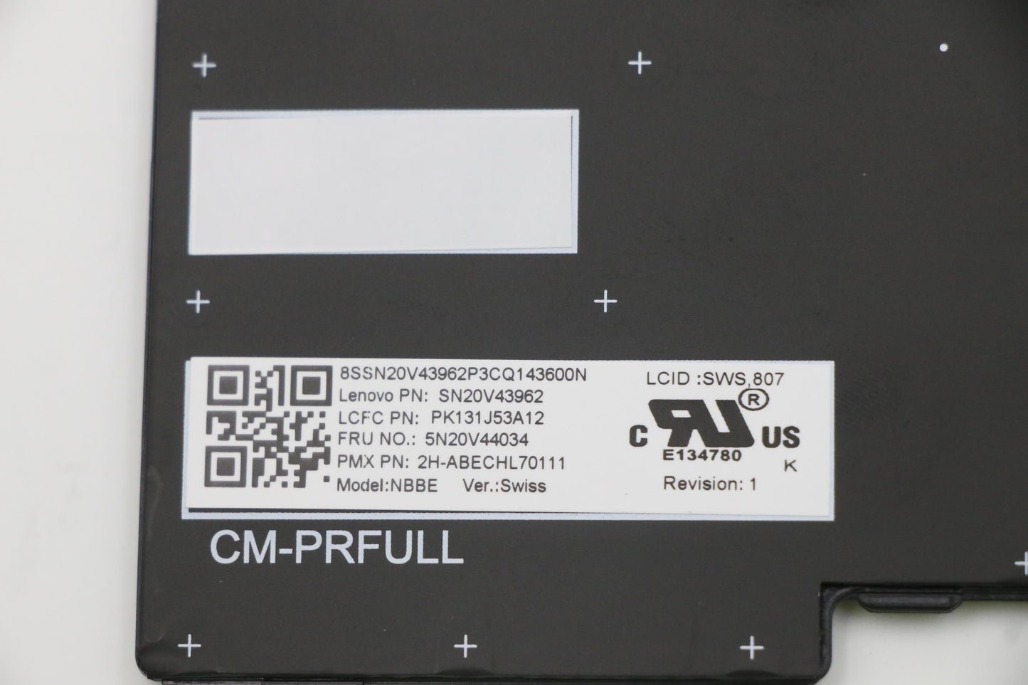Lenovo Cmfl-Cs20,Bk-Nbl,Pmx,Sws - 5N20V44034