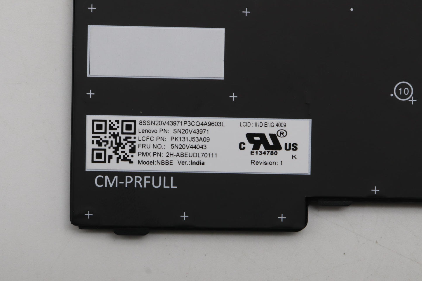 Lenovo Cmfl-Cs20,Bk-Nbl,Pmx,Ind Eng - 5N20V44043
