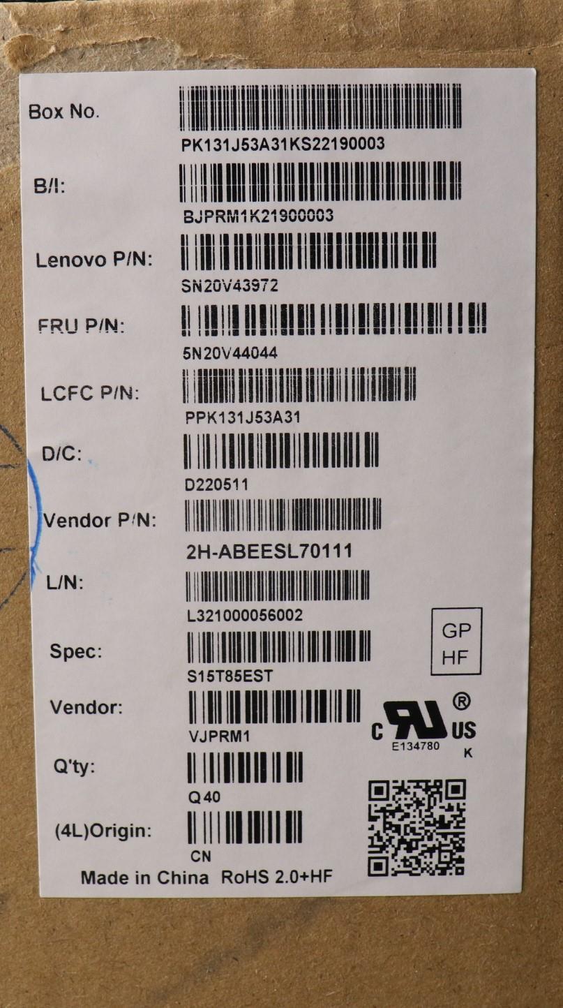 Lenovo Cmfl-Cs20,Bk-Nbl,Pmx,Est - 5N20V44044