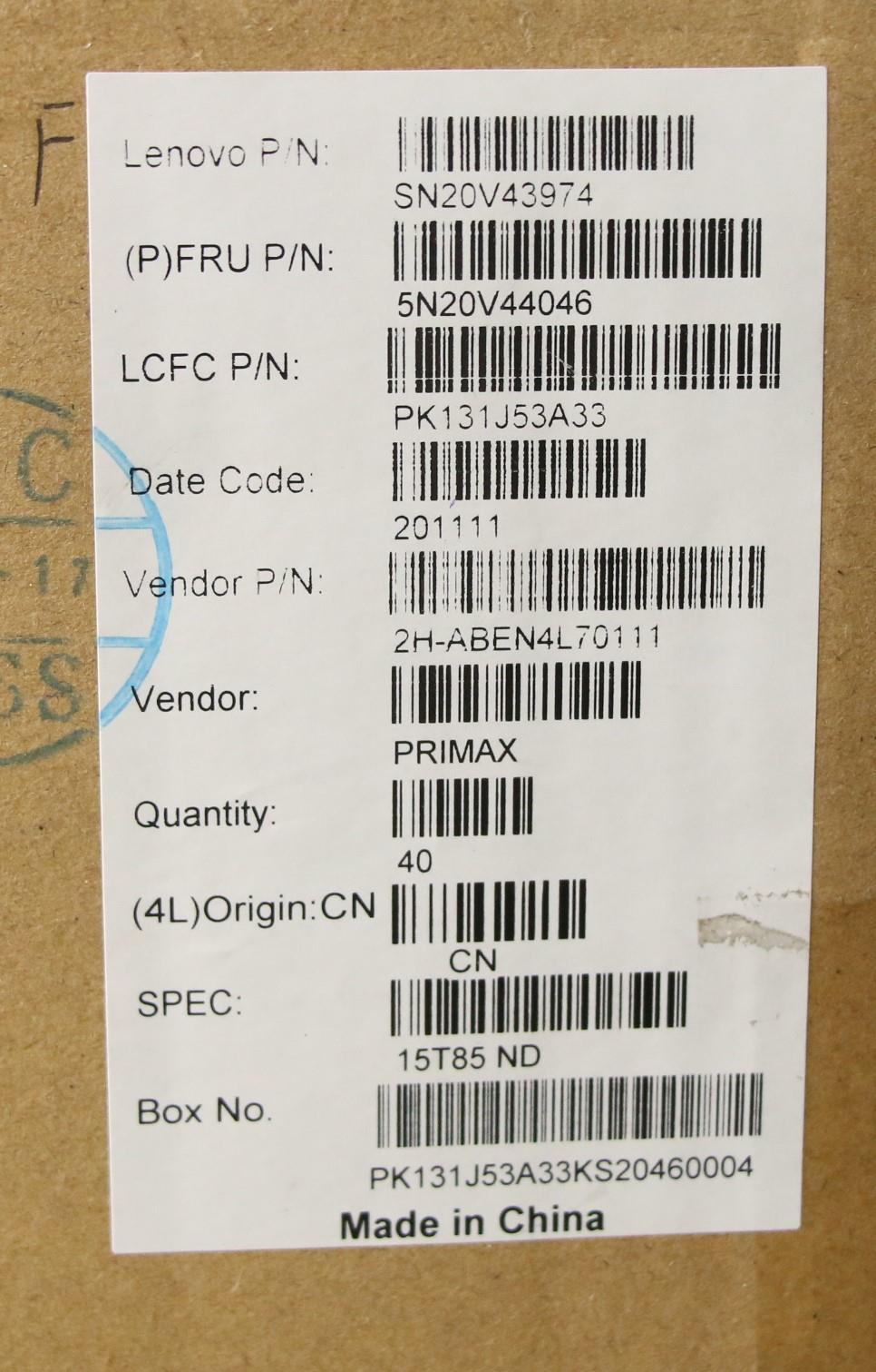 Lenovo Cmfl-Cs20,Bk-Nbl,Pmx,Nordic - 5N20V44046