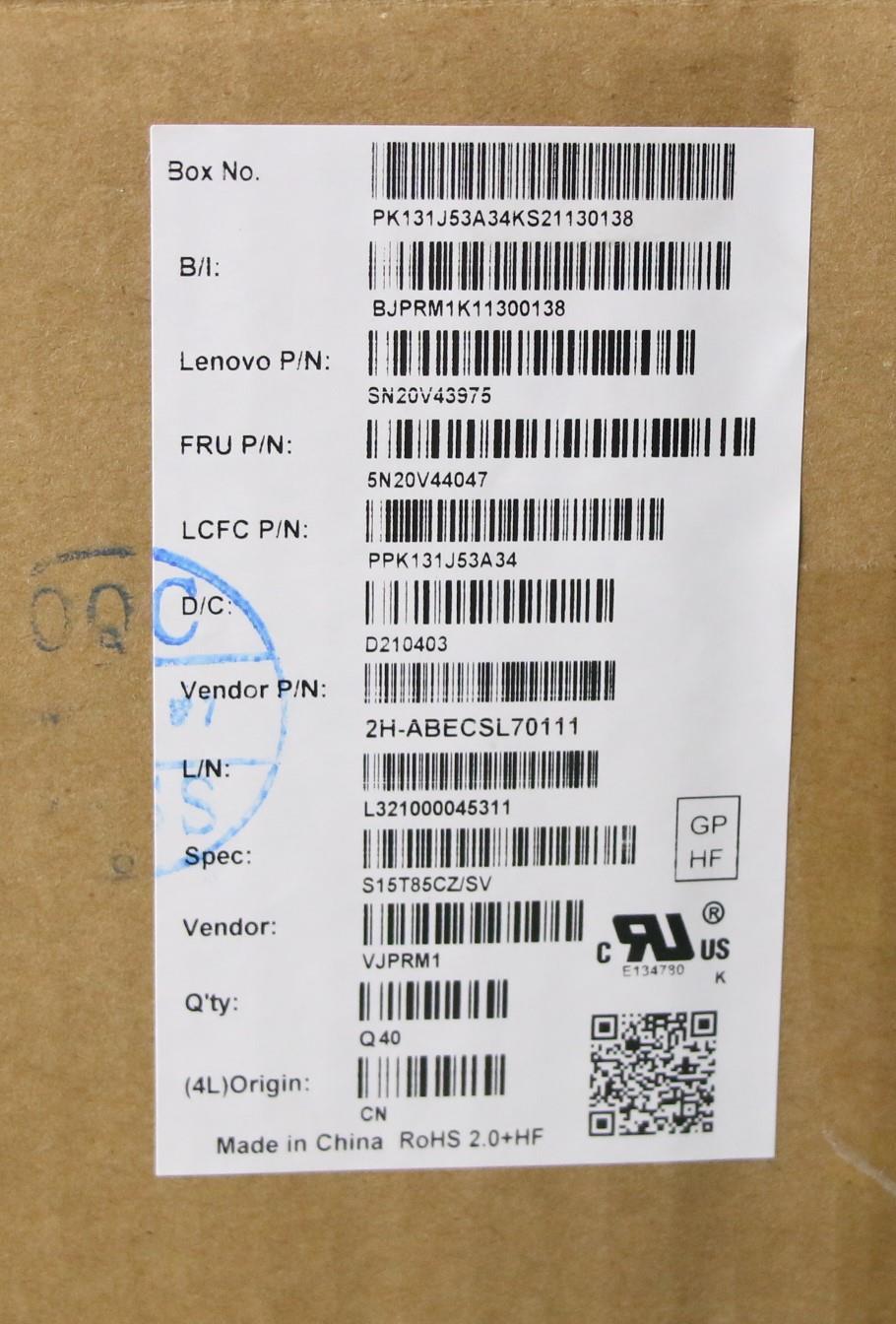 Lenovo Cmfl-Cs20,Bk-Nbl,Pmx,Cze/Slk - 5N20V44047