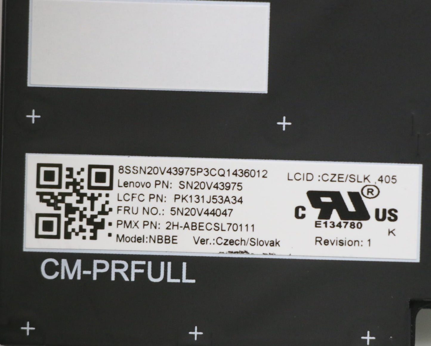 Lenovo Cmfl-Cs20,Bk-Nbl,Pmx,Cze/Slk - 5N20V44047