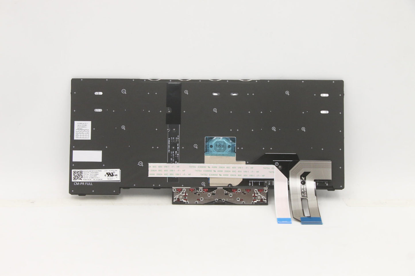 Lenovo Latin American Keyboard, Black, Backlit - 5N20V44051