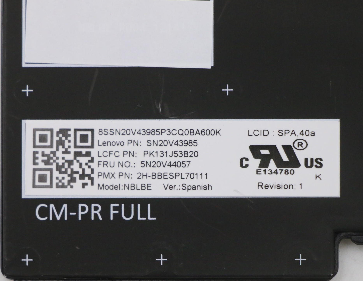 Lenovo Cmfl-Cs20,Bk-Bl,Pmx,Spa - 5N20V44057