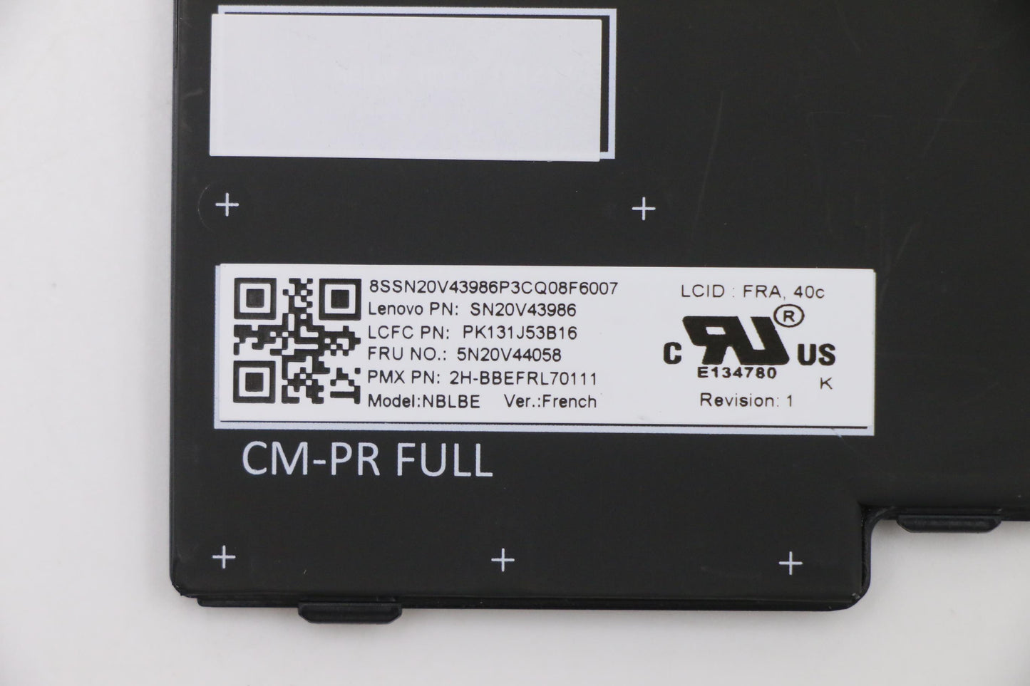 Lenovo Cmfl-Cs20,Bk-Bl,Pmx,Fra - 5N20V44058