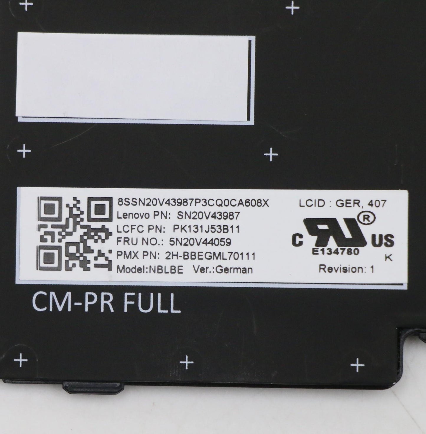 Lenovo Cmfl-Cs20,Bk-Bl,Pmx,Ger - 5N20V44059