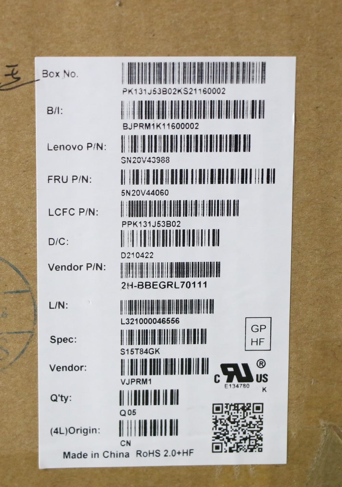 Lenovo Cmfl-Cs20,Bk-Bl,Pmx,Gre - 5N20V44060